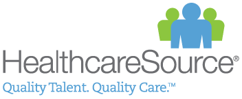 HealthcareSource Logo, Quality Talent. Quality Care.